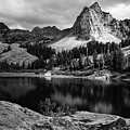 Lake Blanche and the Sundial Black and White - Big Cottonwood Canyon, Utah